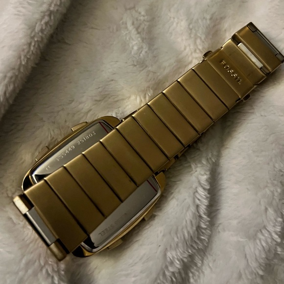 🤩RARE FIND🤩 Fossil Rutherford Men's Gold Stainless Steel Genuine Digital Watch - Picture 11 of 12